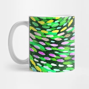 Light spiral merry go round (neon green) Mug